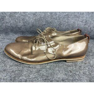 AGL Attilio Giusti Leombruni Oxfords Women's EU 42 Tan Patent Leather Lace Up